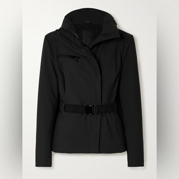 Goldbergh Elegante Belt Ski Jacket Soft Shell Insulated Coat Hooded US 8 NWT